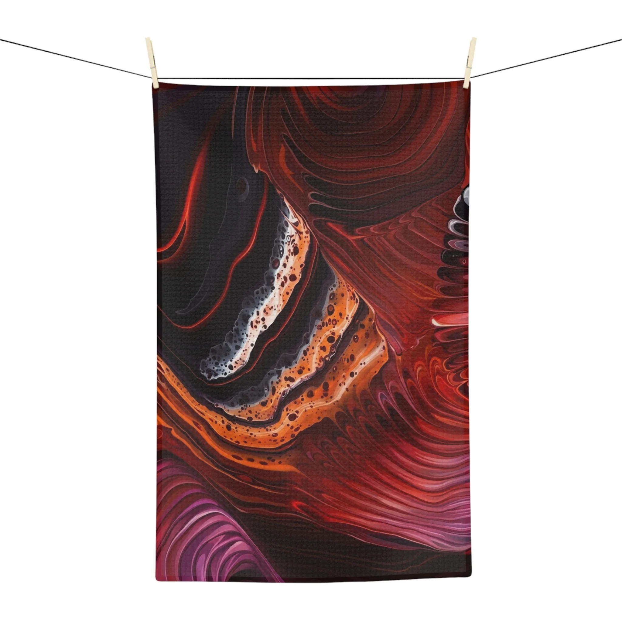 Burning Horizon Kitchen Towel (Waffle Weave) - Image 4